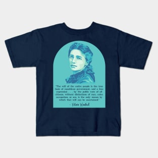 Victoria Woodhull Portrait and Quote Kids T-Shirt